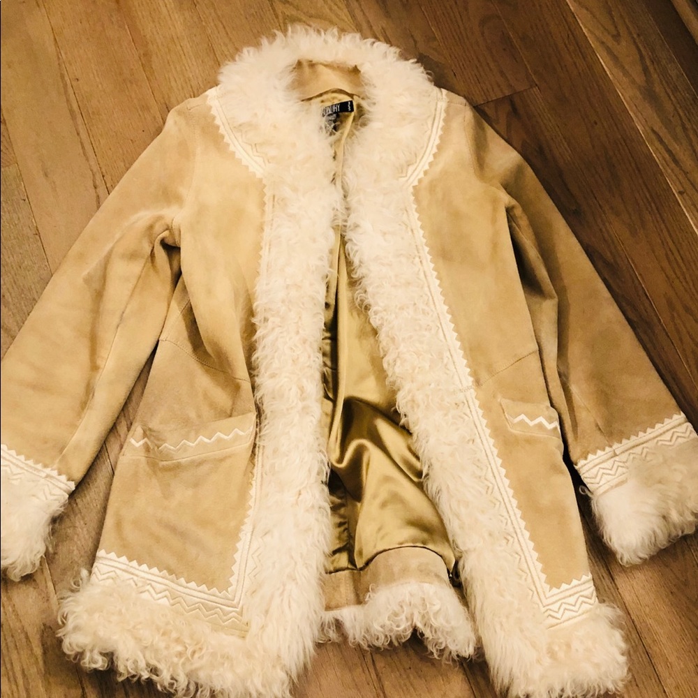 Suede Embroidered Jacket